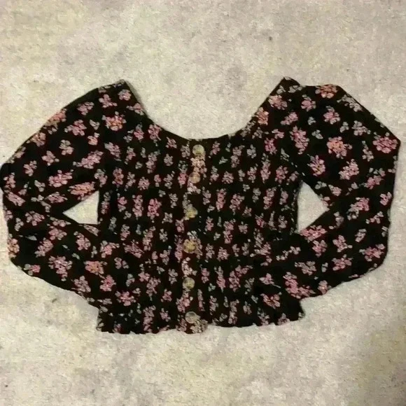Arizona jean co floral off the shoulder top - Picture 1 of 3